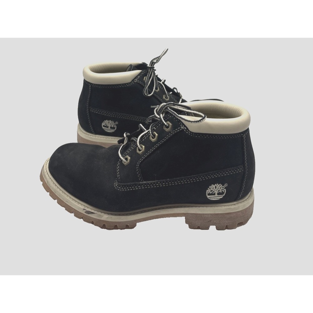 Timberland Nellie Waterproof Suede Leather Ankle Boots Black 23312 Womens 7.5